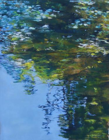reflection on water sylvie poirson pastel