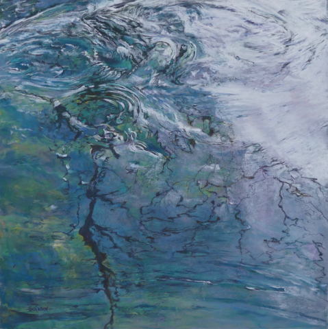 Water writing sylvie poirson pastel