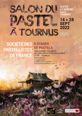 Poster of the Salon de Pastel in the city of Tournus