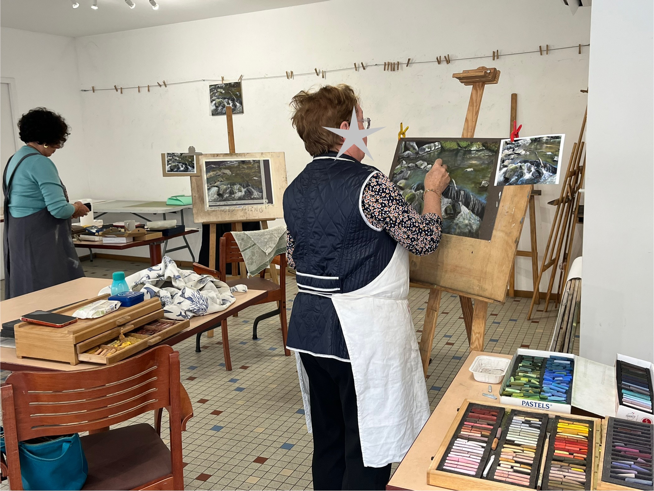 stagiaires pastel sylvie poirson Montignac