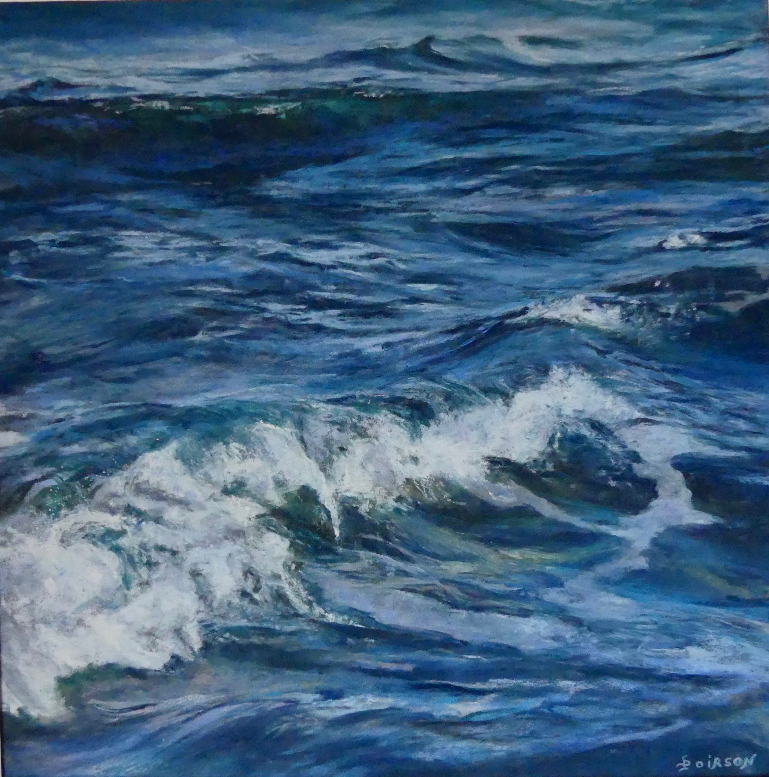 vagues tableau sylvie POIRSON